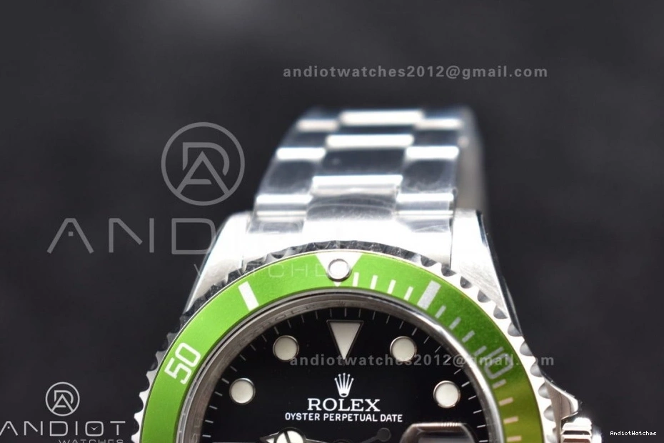 Snug Best 469 SS Edition Kermit On Bracelet Submariner16610LV BPF 0311